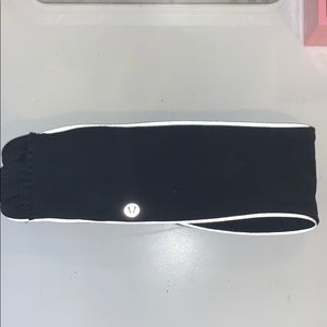 Black Lulu Lemon Fringe Fighter Headband